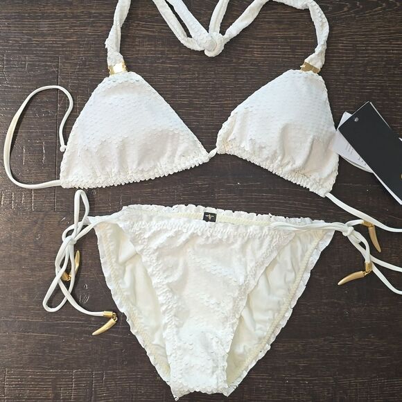 VIX Scales White Halter Bikini Top - Picture 13 of 15